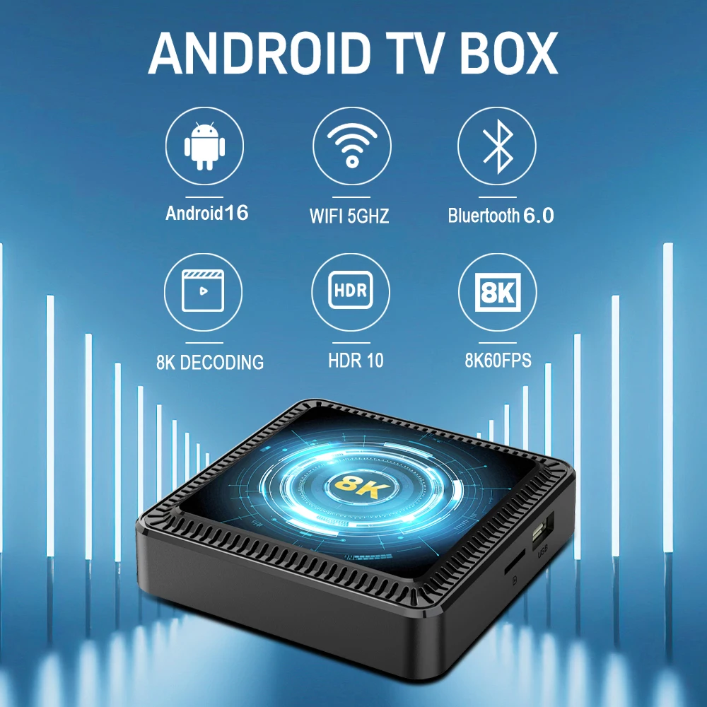 S15726daf6e0f400499eb918b6d33c7cdw Q19 Smart TV Box Android 16 Allwinner H618 8GB 128GB 256GB Media Player Google Assistant BT6.0 Wifi 5G 8K Very Fast Set Top Box