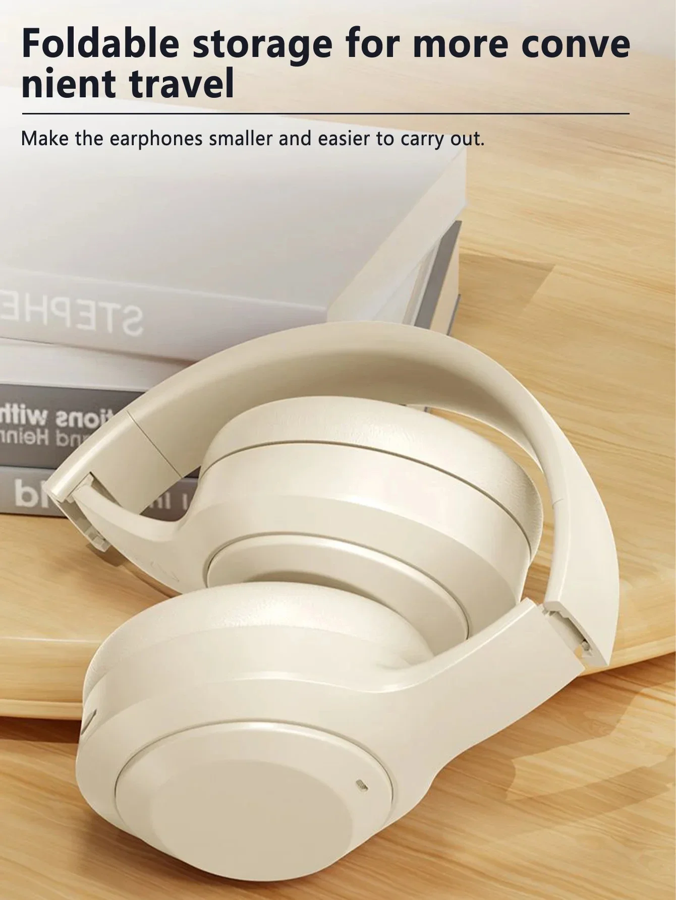 S199255359ddd47489504758c28112cbeN Lenovo Wireless Headphones - Portable, Foldable, with Microphone for Calls, Suitable for Home Office Mobile Phones and Computers