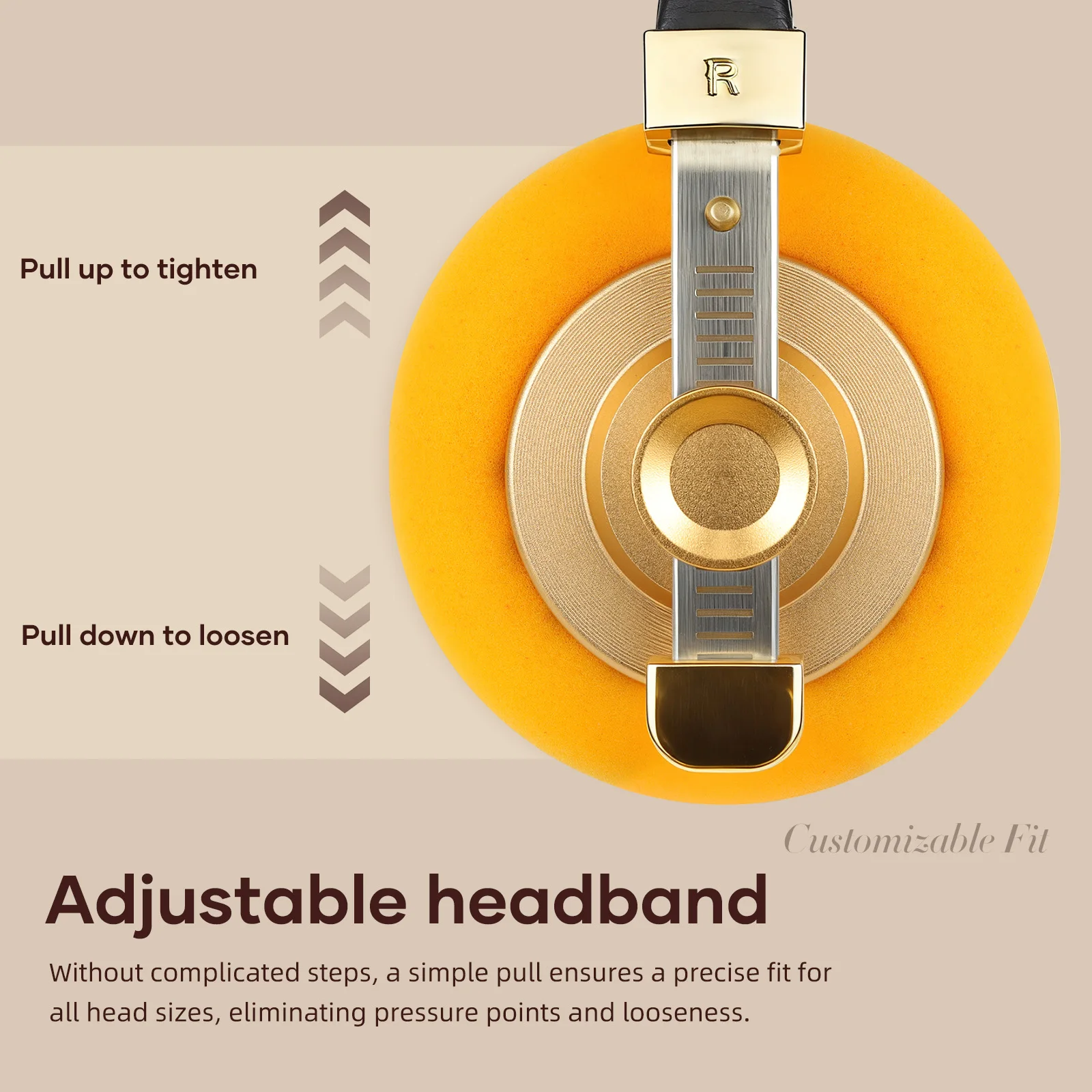 S1e3c90c80f174fa3b060f97bd2da11335 Hellodigi G40 Retro Headphone 40mm Drive Unit Open-ear Stereo Headset with MMCX Detachable Cable Stainless Adjustable Headband