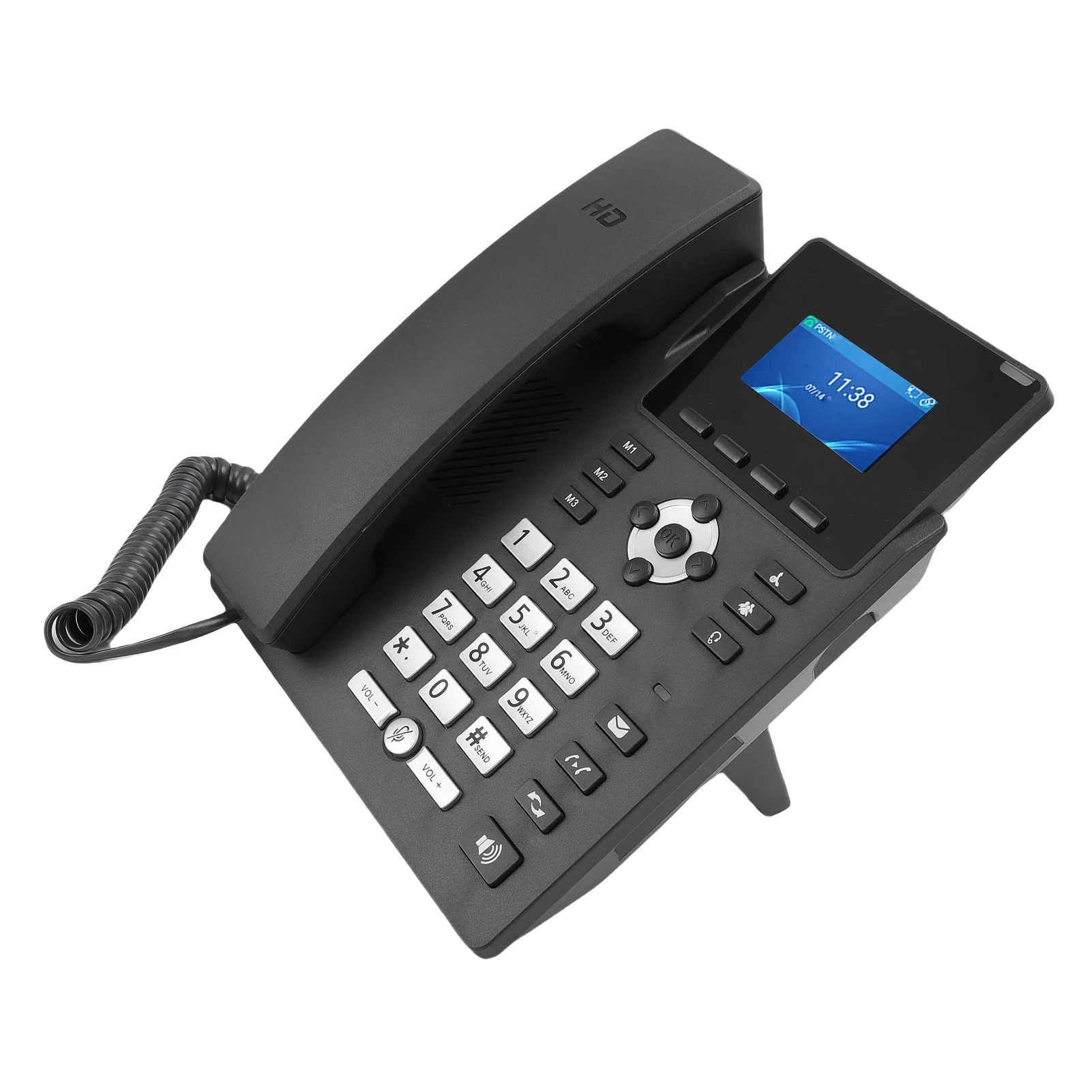 S27bd725c7f5743ffbaf6889caf95106av Smart IP Phone Desktop Business Media Phone with Handset Open SIP VoIP Account 2.4 in Color Display Dual Gigabit Ethernet Ports