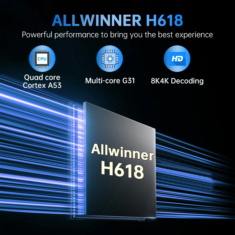 S2ad458f8e65b4c1aa7ed0ecf1facd83fS Q19 Smart TV Box Android 16 Allwinner H618 8GB 128GB 256GB Media Player Google Assistant BT6.0 Wifi 5G 8K Very Fast Set Top Box