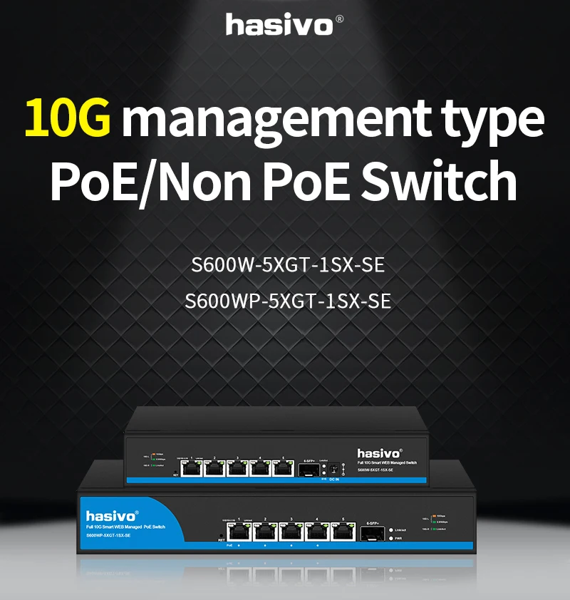 S2ff8abf73e3d4777afb3102bfc18eebag 5 Port Web Managed 10 Gps PoE Or None PoE With 1*10G SFP+ Switch