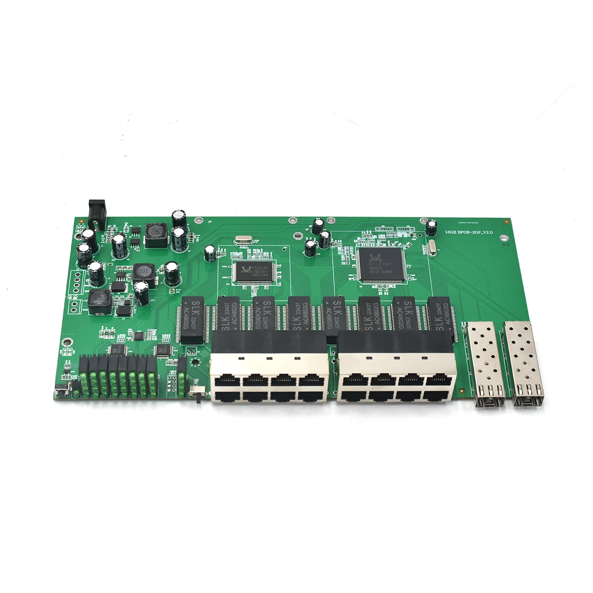 S30fc7d26b43a420398cb35f65c10a790r Reverse Poe Switch with 2 Gigabit SFP Port, GPON ONU Solution, 24V-48V, 16 Port, 1000m