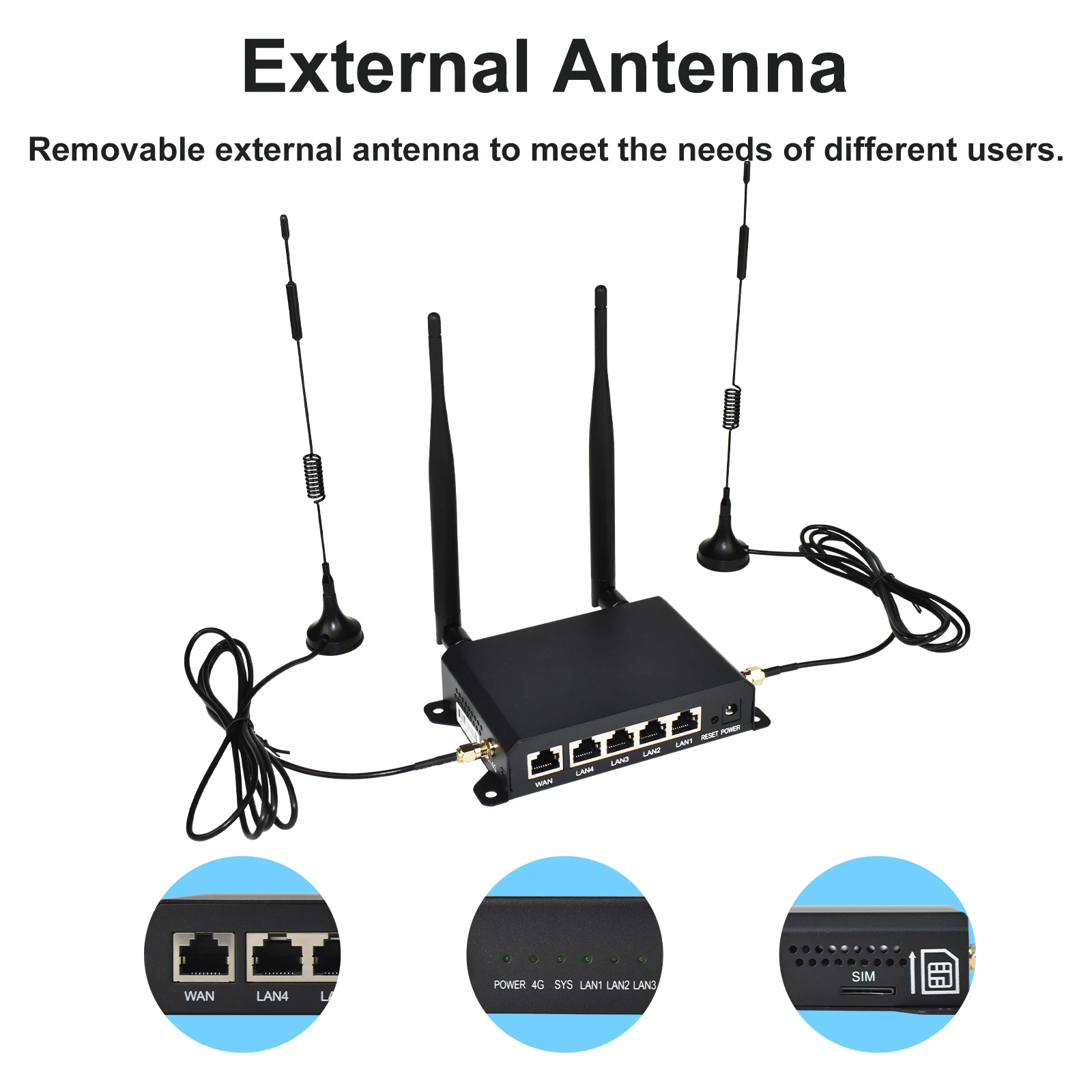 S378d9f2085c14e1792dbb041837cf607f KuWFi 4G SIM Card Router Wireless WIFI Router 2.4G LTE Access Point Support VPN DDNS Hotspot Network Adapter for IP Camera