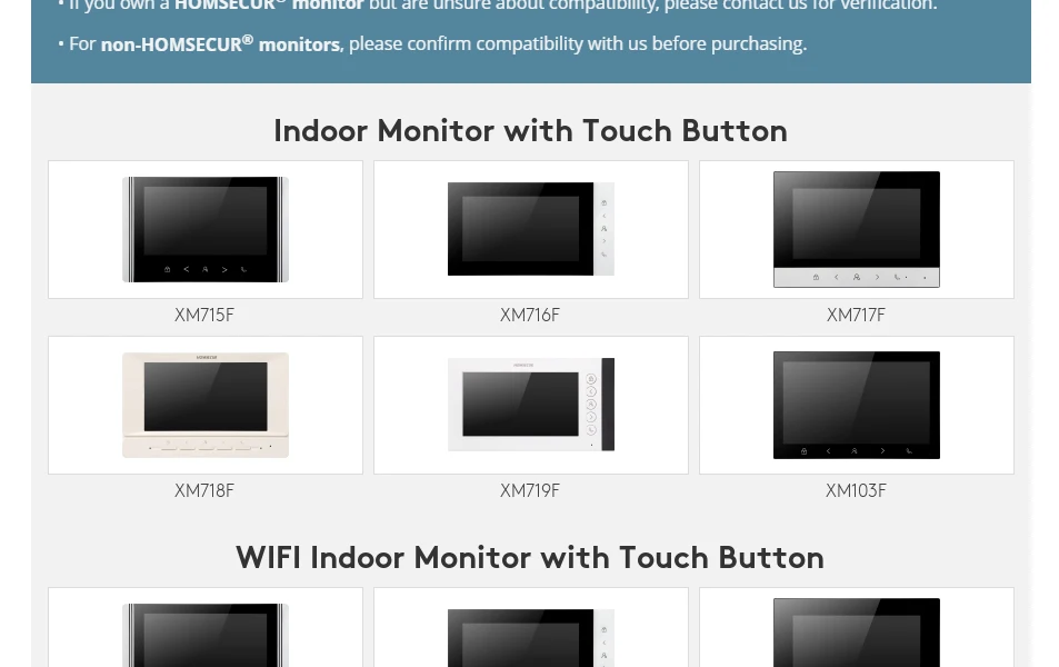 S3850da429c0b481c9ef20deaee6a8d056 XC112F-3 HD IP65 Doorbell Camera with 3 Call Buttons for 4 Wire 1080P Tuya APP Video Door Phone Intercom Home Security 3 Flats