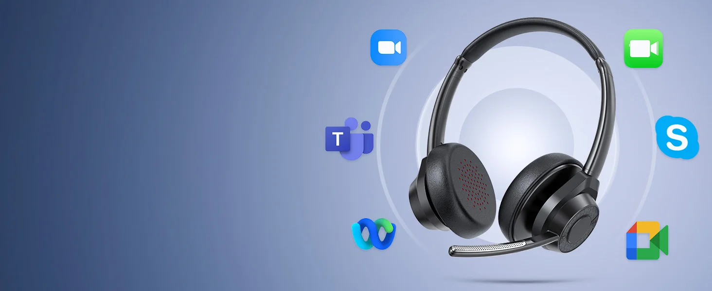 S3ba0e64994854aed9fe2e9216122027e1 Bluetooth Headset, Wireless Bluetooth V5.4 Headphones with Microphone, Noise Canceling Mic Multipoint Connect Wireless Headset