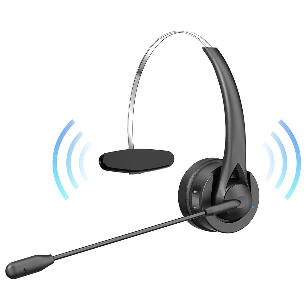 S3cfcb2c415344fe68cbf455268f6c468n Bluetooth 5.4 Wireless Headset Adjustable Microphone Noise Canceling Headset Call Center Headset For Mobile Phones Wireless Char