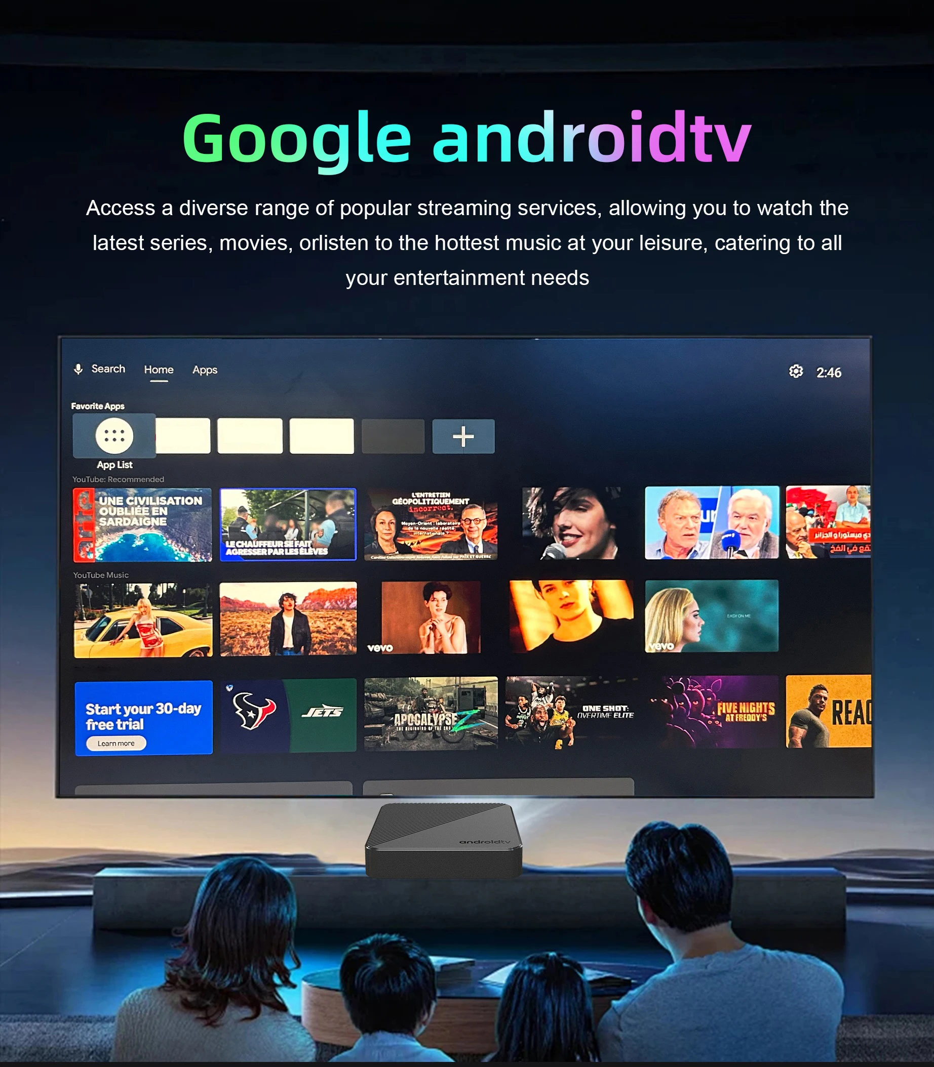S3e61e9cc194f48e6bb0722d8cfe38ecd1 Box TV Smart Android 16 2026 T8 RK3518, WiFi6, Google Assistant, vidéo 8K, BT6.0, Netflix, 8 Go 128 Go, très rapide