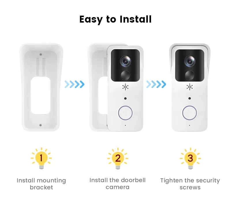 S40d8155775b1423b958db40dad74c69aY 5G 2.4G WiFi Video Doorbell 1080P Tuya Smart Outdoor Wireless Intercom Waterproof Wireless Camera Ringing Bell