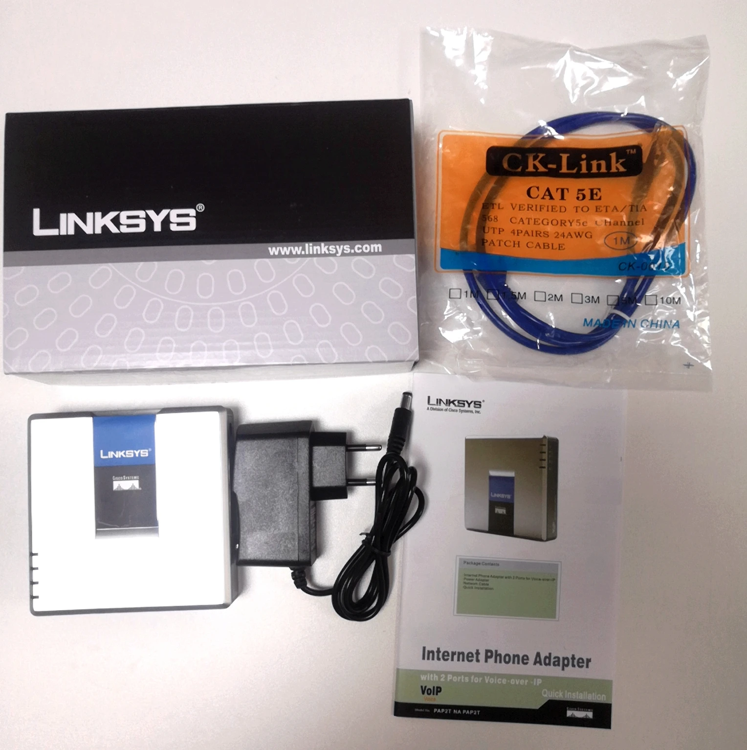 S44b0c3c4cfee4b1f8524c8834f760cc05 New Unlocked PAP2T SIP VOIP Phone Adapter with 2 FXS Phone Ports VoIP Gateway