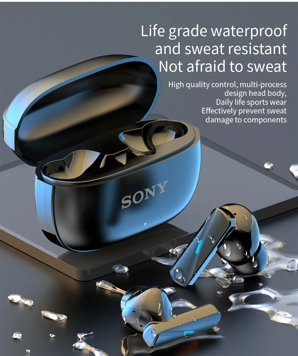S568a4164fb5248fc9c7b116ff789592ah Original Sony Mate 50 TWS Wireless Bluetooth Earphones In Ear True Sport Headphones HiFI Stereo Game Waterproof Headset With Mic