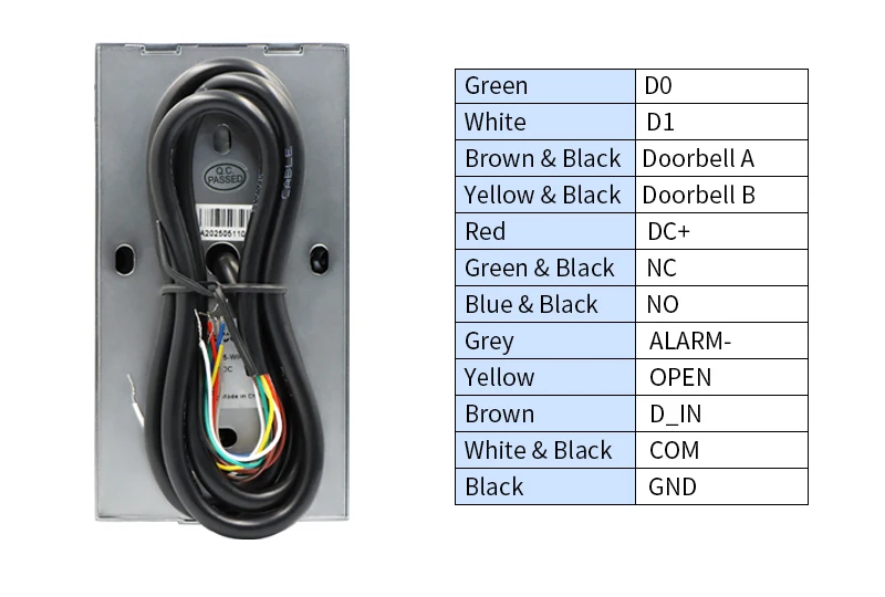 S56eae350d23448d1828309f93e1721e9a VF4 VF5 Waterproof IP66 Tuya WIFI Facial Recognition ID+IC Password Fingerprint Dual Frequency With WG 24 36 Access Control