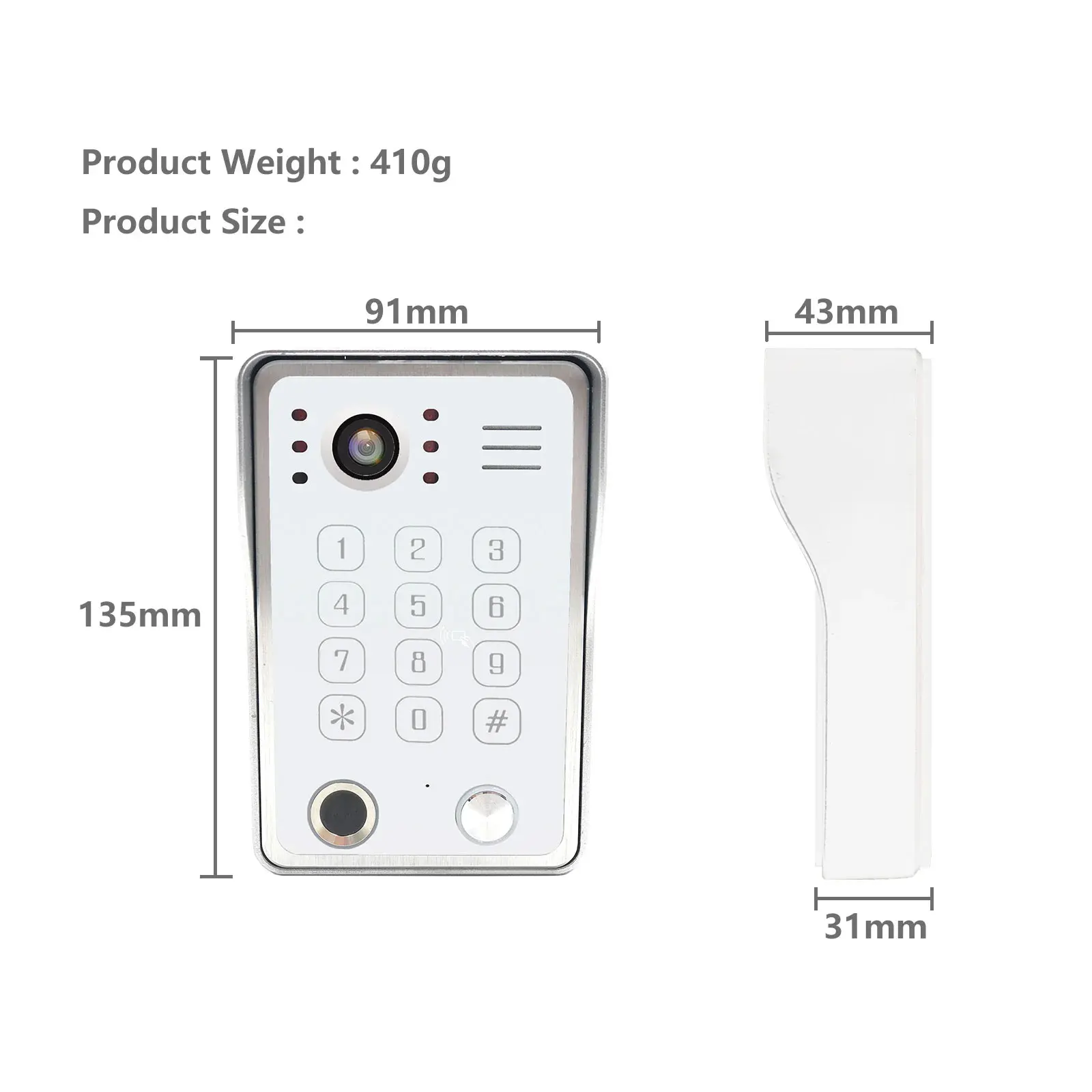 S59e8c1d4c8e6406bb7827a9083b62751H ANJIELO Doorbell Video Intercom System 5IN1 Unlock Tuya Smart Digital Frame Background Music Detection Preview NEW 2026