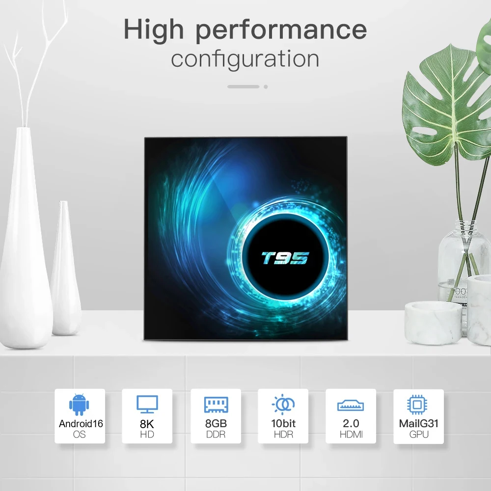 S5b0f2b8085584bedb7f2ae71919132751 Android 16 Smart TV Box T95 Allwinner H616 8GB 256GB Dual Wifi BT 8K HDR Video Netflix Google Assistant Media Player Set Top Box