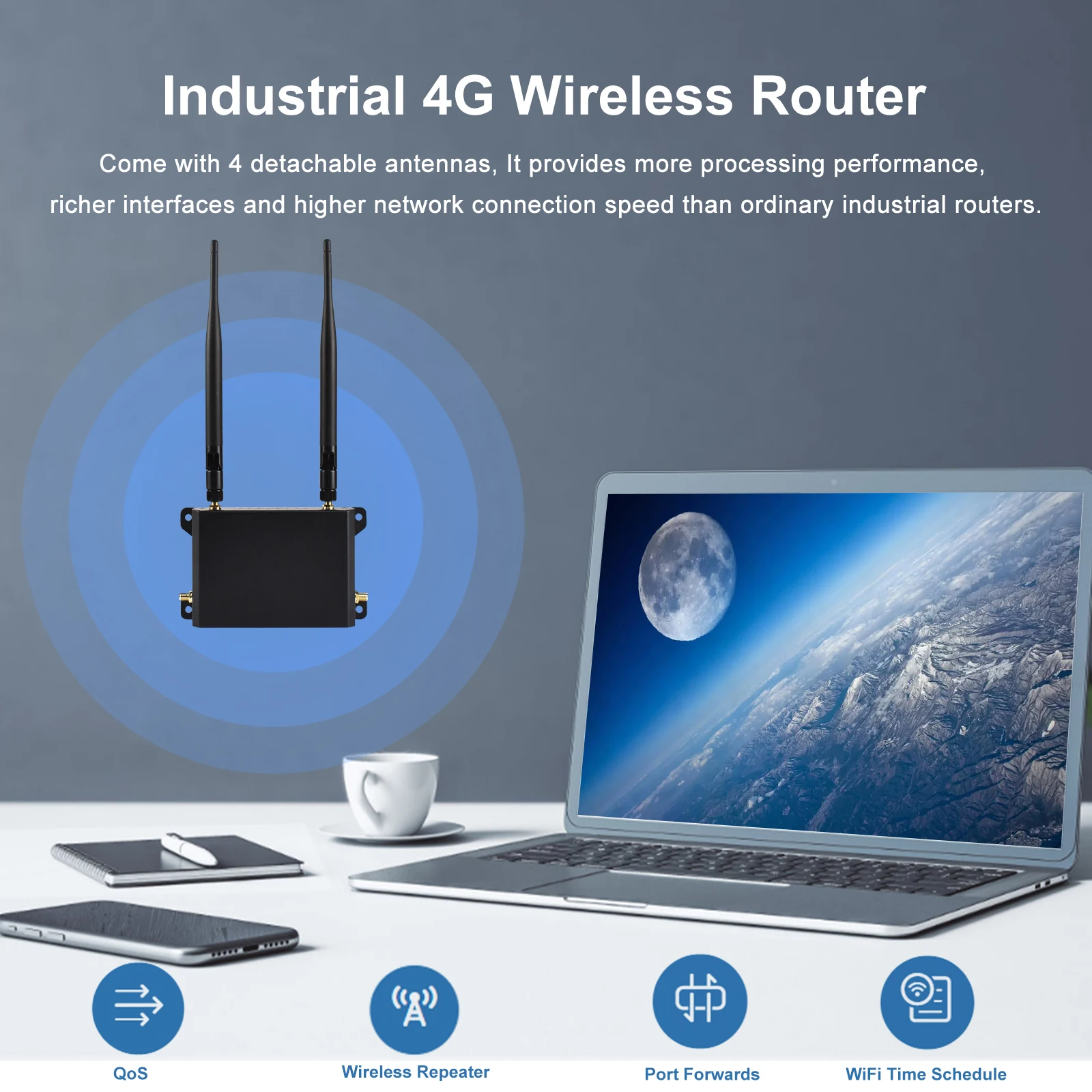 S5ee0df298da045cb875dda74ff29ea4dr KuWFi 4G SIM Card Router Wireless WIFI Router 2.4G LTE Access Point Support VPN DDNS Hotspot Network Adapter for IP Camera