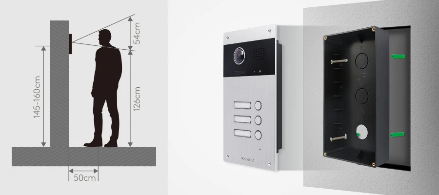 S66d7a7b7681a42b4b0837083273b13ca2 HOMSECUR B16CB-S Camera Doorbell For HOMSECUR 2 Wire Video Doorphone Intercom 3 Families