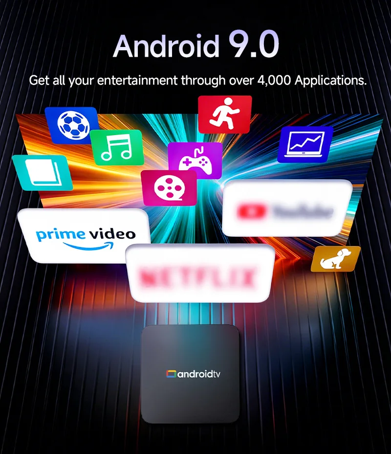 S677e240b521b4af8b736b0a98121fcc2a 2026 Smart TV Box Q18 Android Cortex-A53 Dual WiFi 5G/6 Google Assistant BT6.0 Netflix 8GB+128GB Media Player