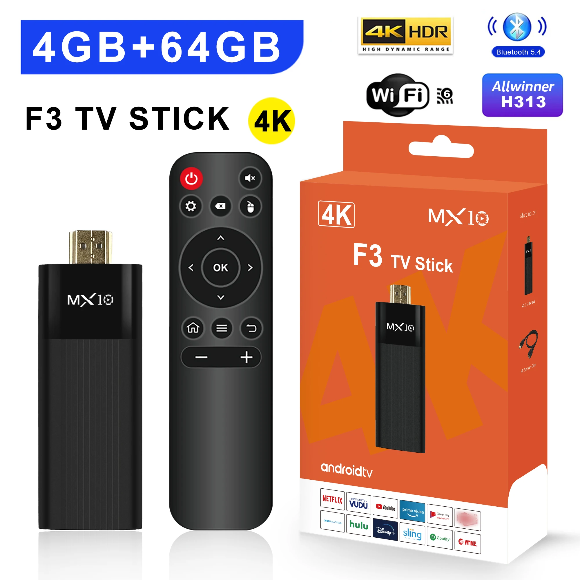 S696891998a3a411681c534aa835b06227 MX10 F3 H313 4GB RAM 64GB ROM Stick Tv 4k Best Android 13Fire Sticks Fire Tv Stick 4k Smart Box