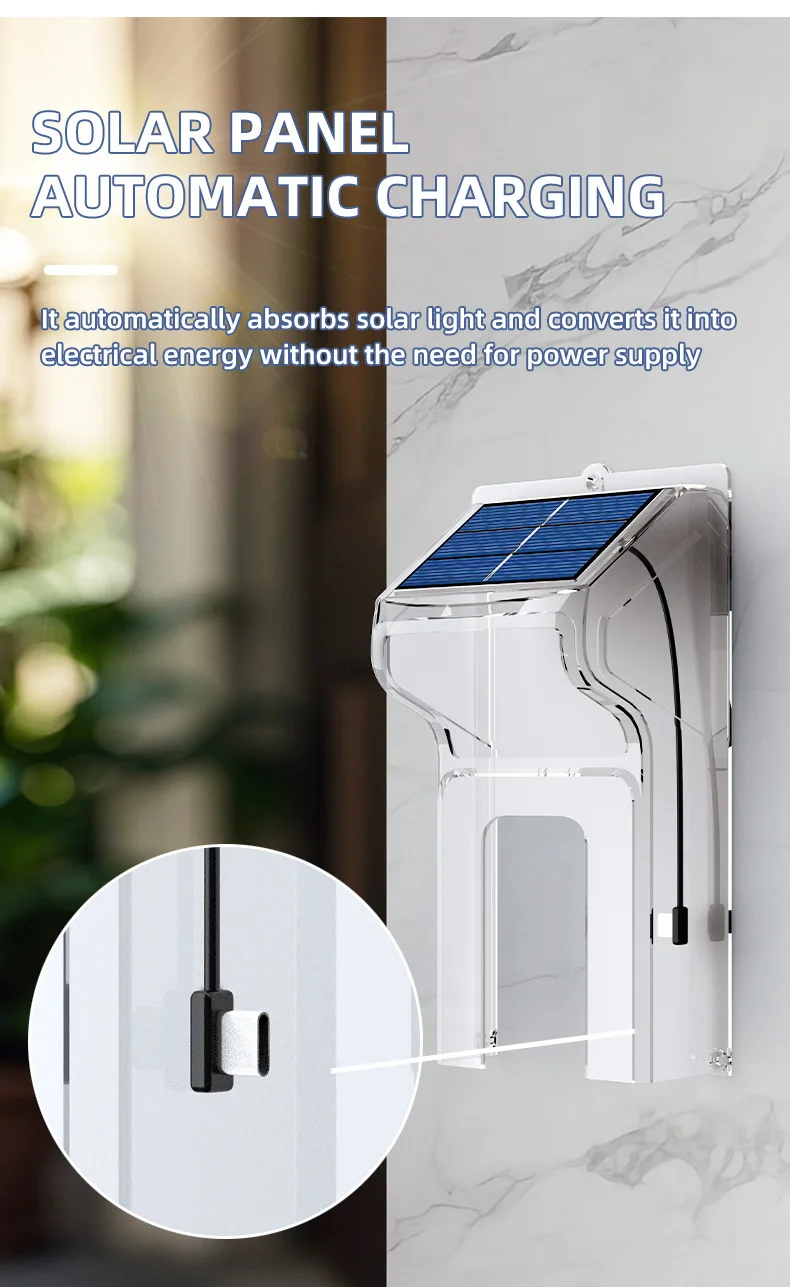 S6a9497ff3b8f4d4fb12d6884d258e2feo Wireless Video Doorbell with Solar Rain Cover Waterproof Wifi Door Bell Camera Color Intercom Video Doorbell Smart Home Security