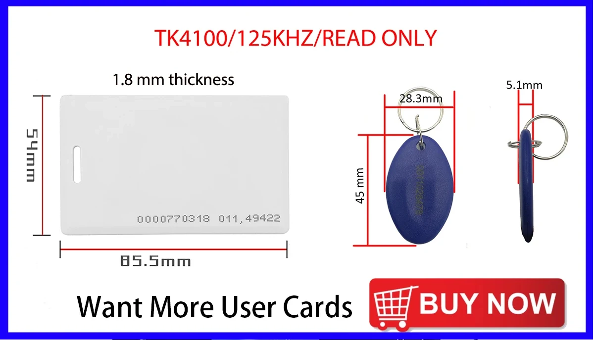S6b99eba728fc4ae7a8779839bf4a3dceG WiFi Proximity RFID IC NFC Card Time Attendance Machine Smart Card Clock System Employee Checker Assistance with Battery Option