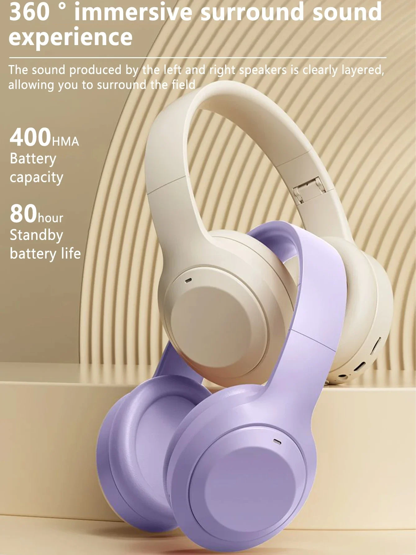 S6b9bd271ea874bea9004225e9d008320s Lenovo Wireless Headphones - Portable, Foldable, with Microphone for Calls, Suitable for Home Office Mobile Phones and Computers