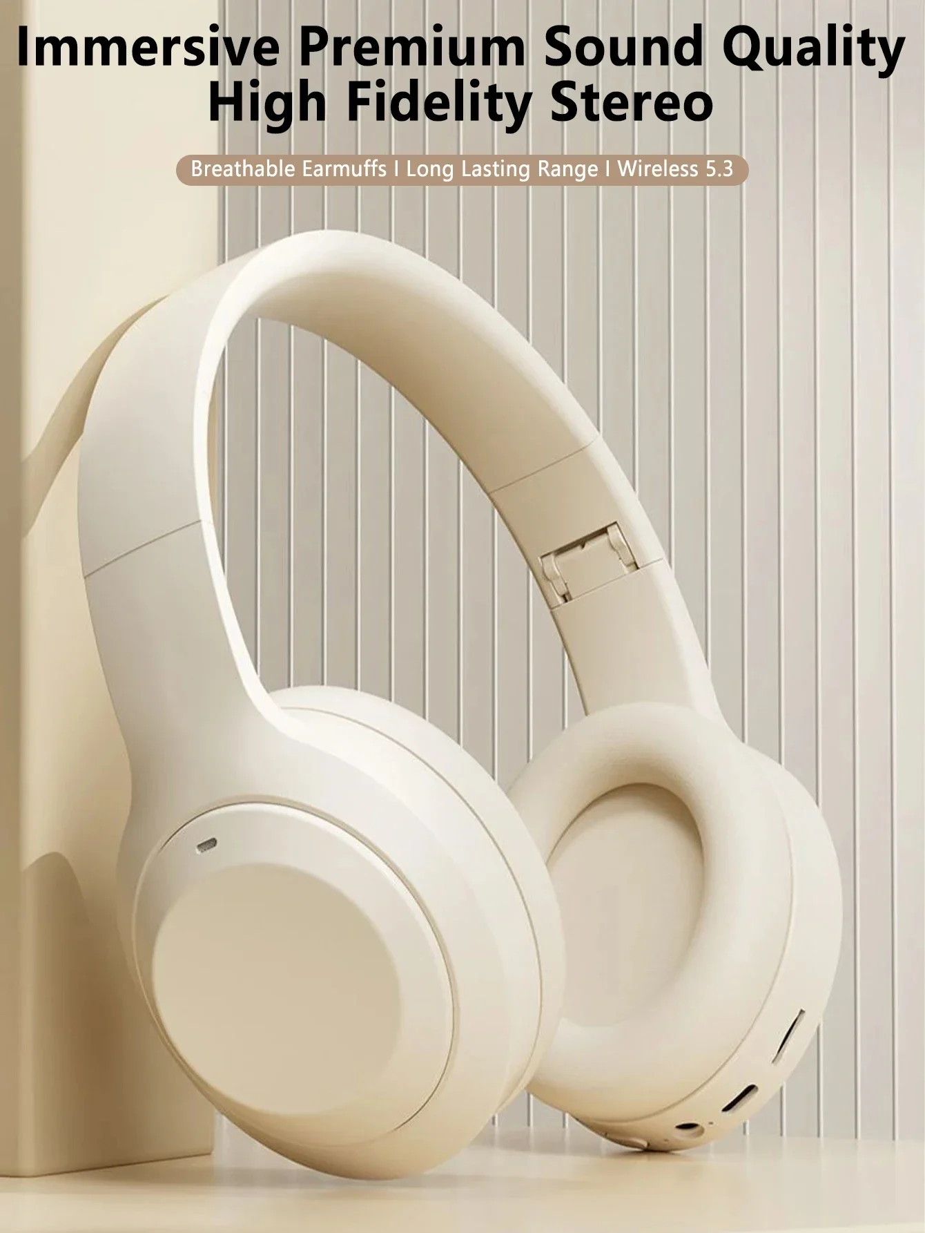 S71d1c7c1b9fc458e968d7a503400c054N Lenovo Wireless Headphones - Portable, Foldable, with Microphone for Calls, Suitable for Home Office Mobile Phones and Computers