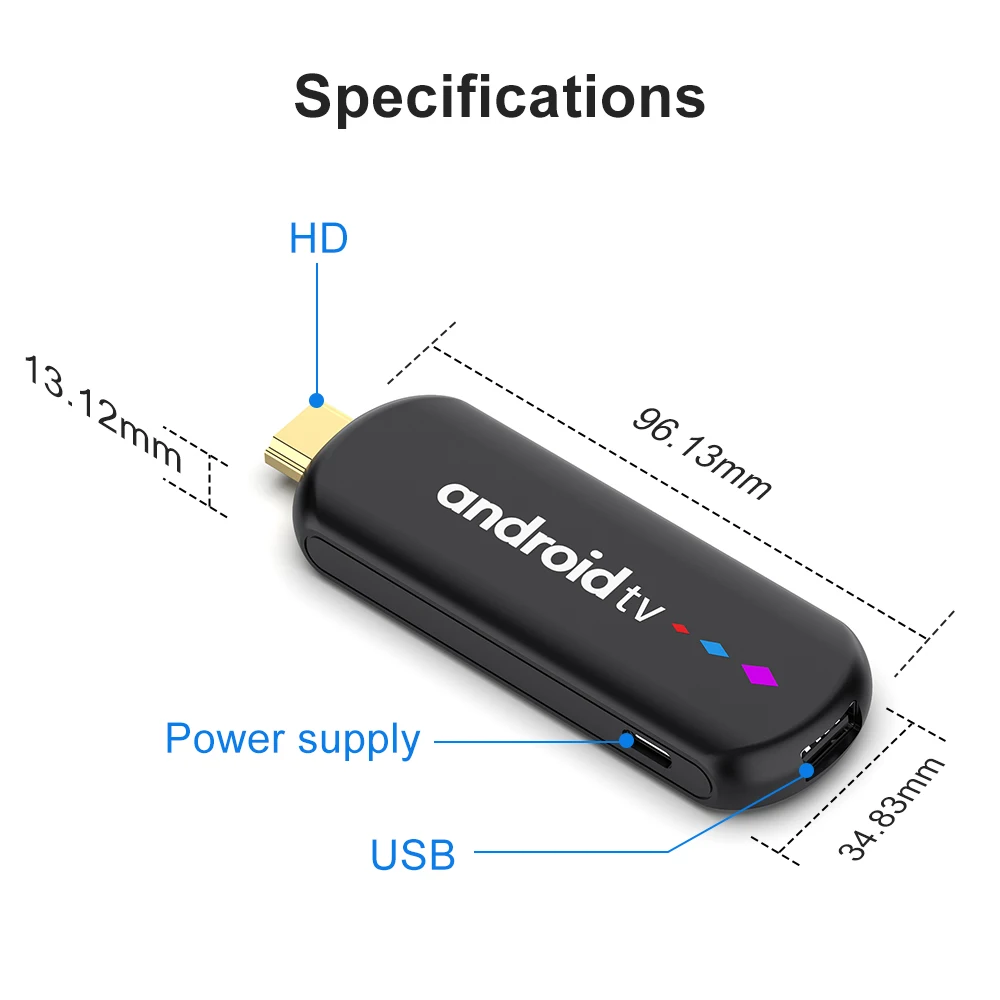 S75bc0cb4e13f43aabded97c62e2be5daN Clé TV Smart S905L3 H96 MAX Android 14.0 4K, BT, double WiFi 2.4G 5G, lecteur multimédia, assistant vocal, 2 Go 16 Go