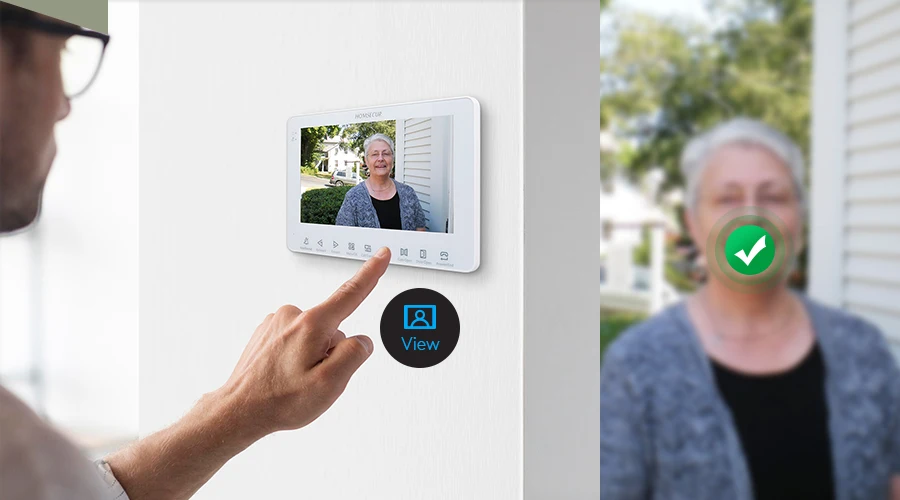 S76882c3146ea45c3928ea1ad61e2e0556 HOMSECUR 2 Wire Video Doorbell Intercom External Memory Recording&Photo