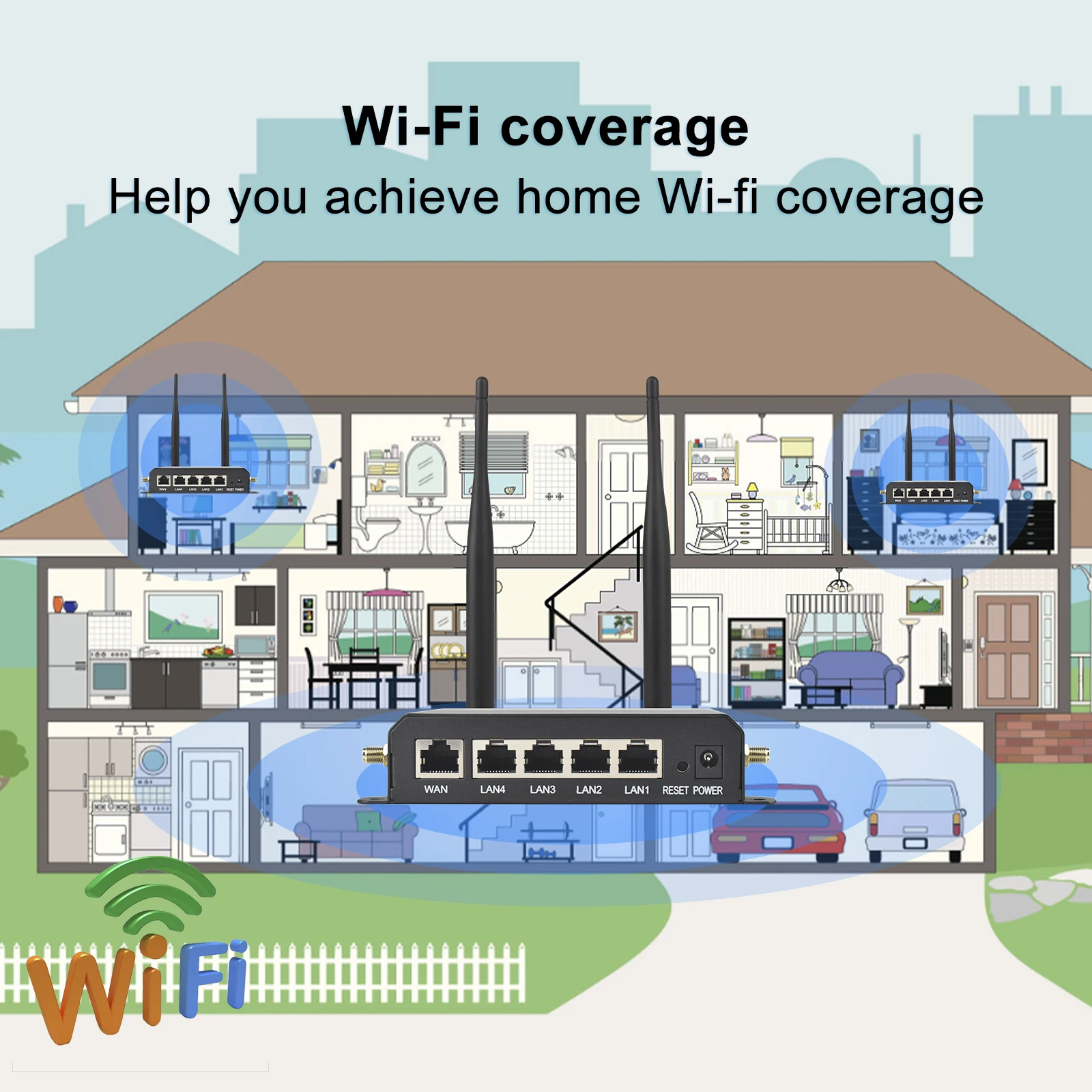 S779c453513cc4283b4e8dc7f163894f48 KuWFi 4G SIM Card Router Wireless WIFI Router 2.4G LTE Access Point Support VPN DDNS Hotspot Network Adapter for IP Camera