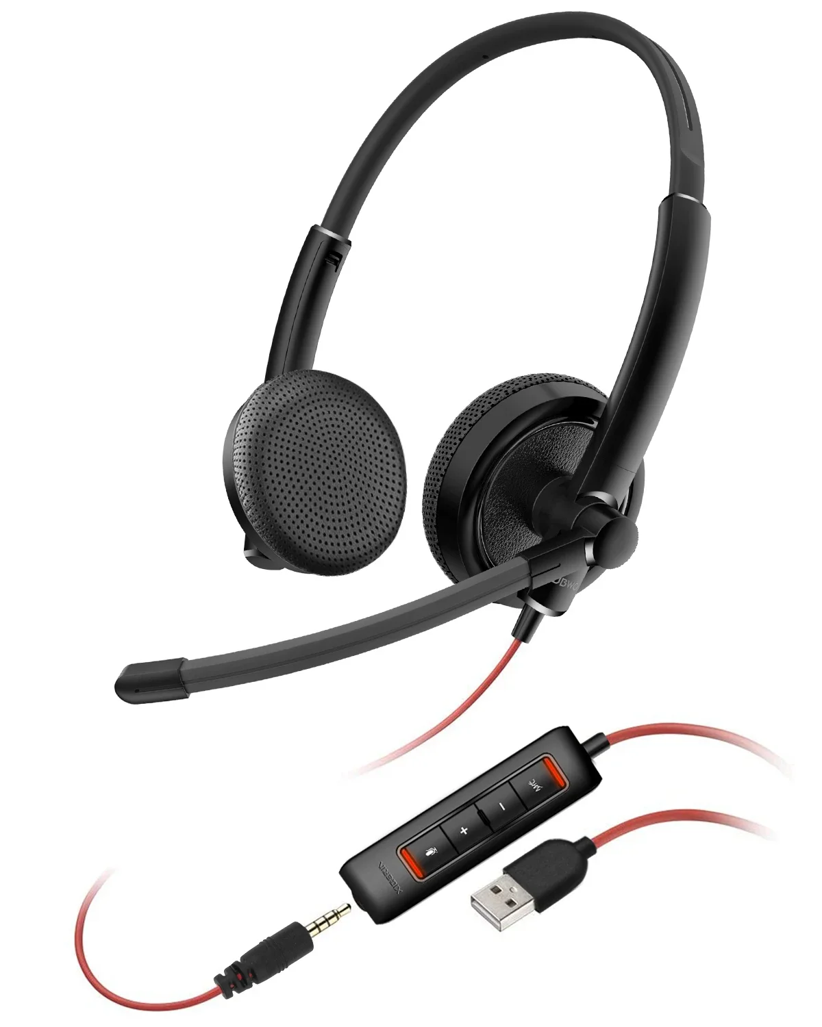 S7a70887156e5456aab434e7d98712831K NUBWO HW01 Casque USB centre d'appels ordinateur avec micro antibruit, pour PC portable, léger, filaire