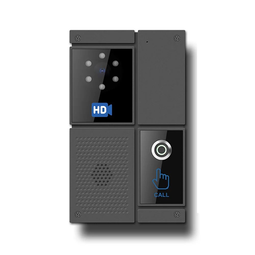 S7c07baa51896427ab8c581b3770e4678i Interphone vidéo SIP HD smart, écran tactile étanche, sonnette pour bureau maison, anti-effraction, vision nocturne