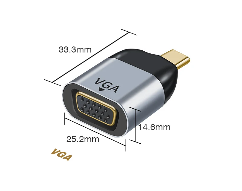 S7f06c98589dc4b3d8dcd197d91d2ccb6H USB Type C To HDMI-Compatible 8K USB C to DP DisplayPort miniDP 4K VGA Adapter For Laptop MacBook TV Box PS5 Switch iPad Galaxy