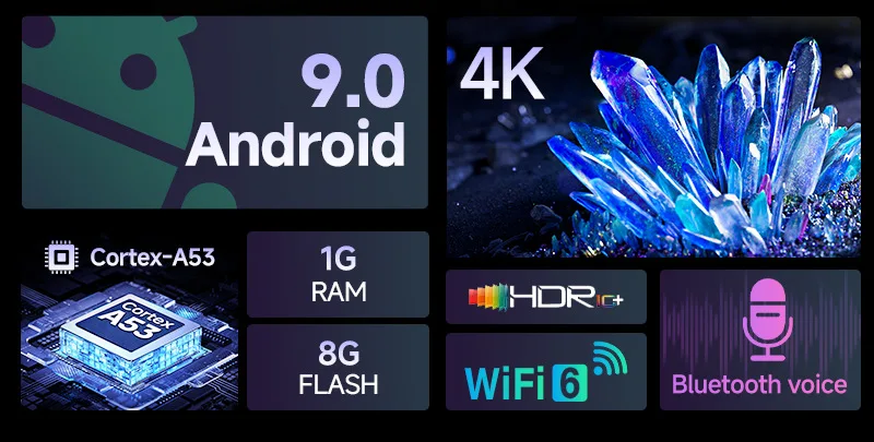 S828b17675be54ee8930548115d70c755M 2026 Smart TV Box Q18 Android Cortex-A53 Dual WiFi 5G/6 Google Assistant BT6.0 Netflix 8GB+128GB Media Player