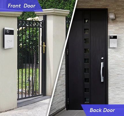 S84a7a21940bf45b1af315afe8501e244d HOMSECUR 2 Wire Video Doorbell Intercom External Memory Recording&Photo