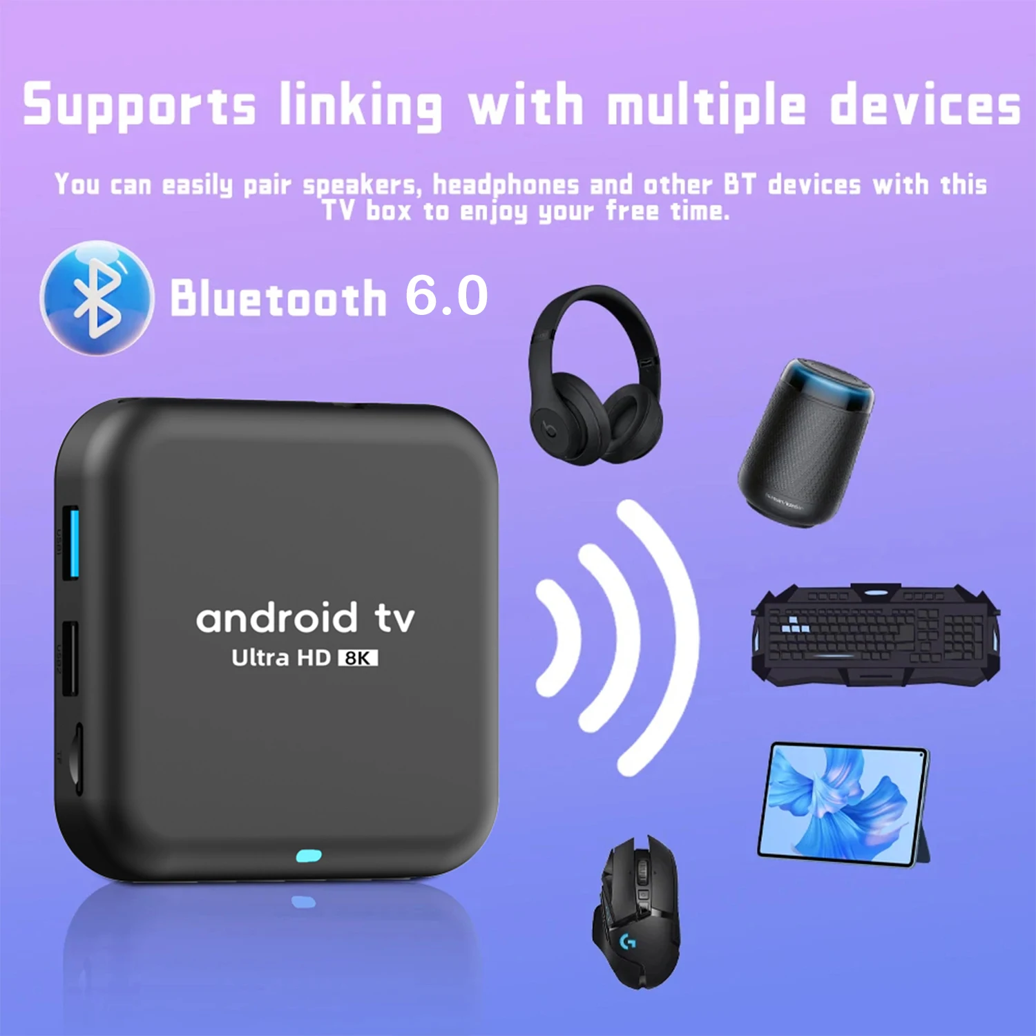 S85b8be1facb0428c852301bf6e725308y TV Box RK3518 Android 16 8K BT6.0 Ram 4GB 8GB Rom 128GB 256GB Dual Wifi 5G Wifi6 Media Player Google Assistant Smart TV Box Q18