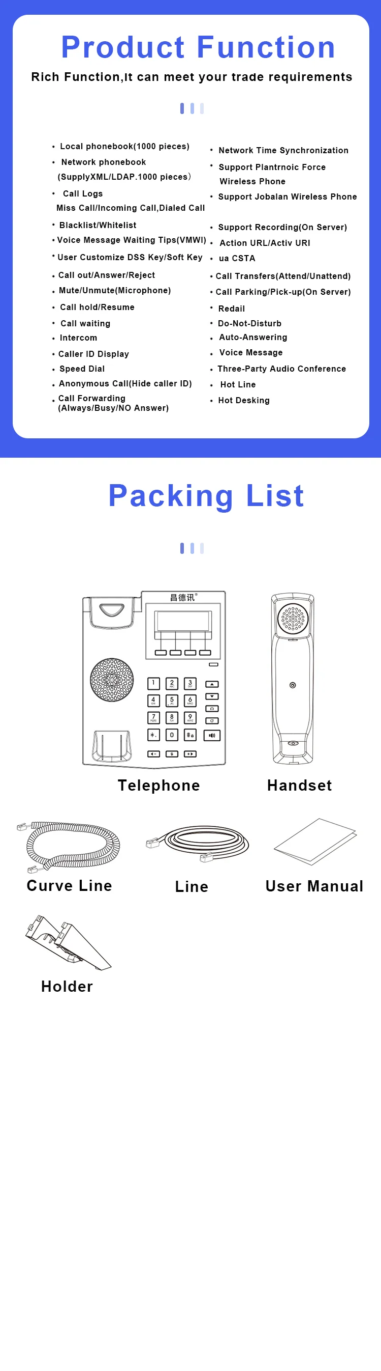 S85df64cf16ae4c51a236cee8f0792c7d5 High quality 4 sip account ip voip telephone telecommunications products IPH603P don't had adapter