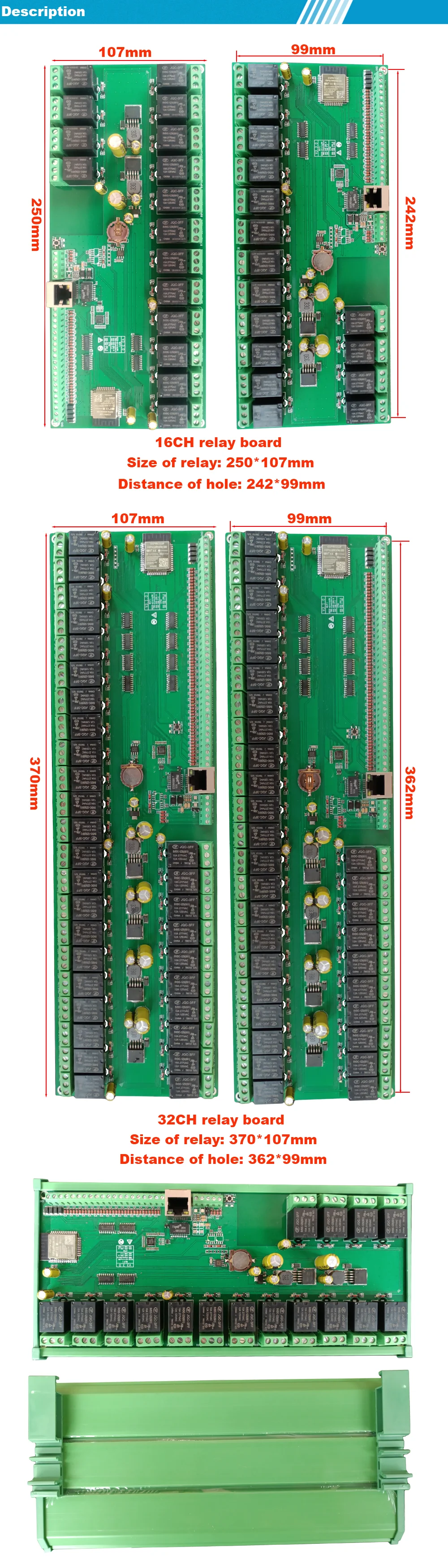 S8648a702c16d4980be30fc4b293ea714N Ethernet Relay Board 16 32 Channel ESP32 WIFI MQTT Home Assistant Domoticz OpenHAB Digital Input Smart Switch