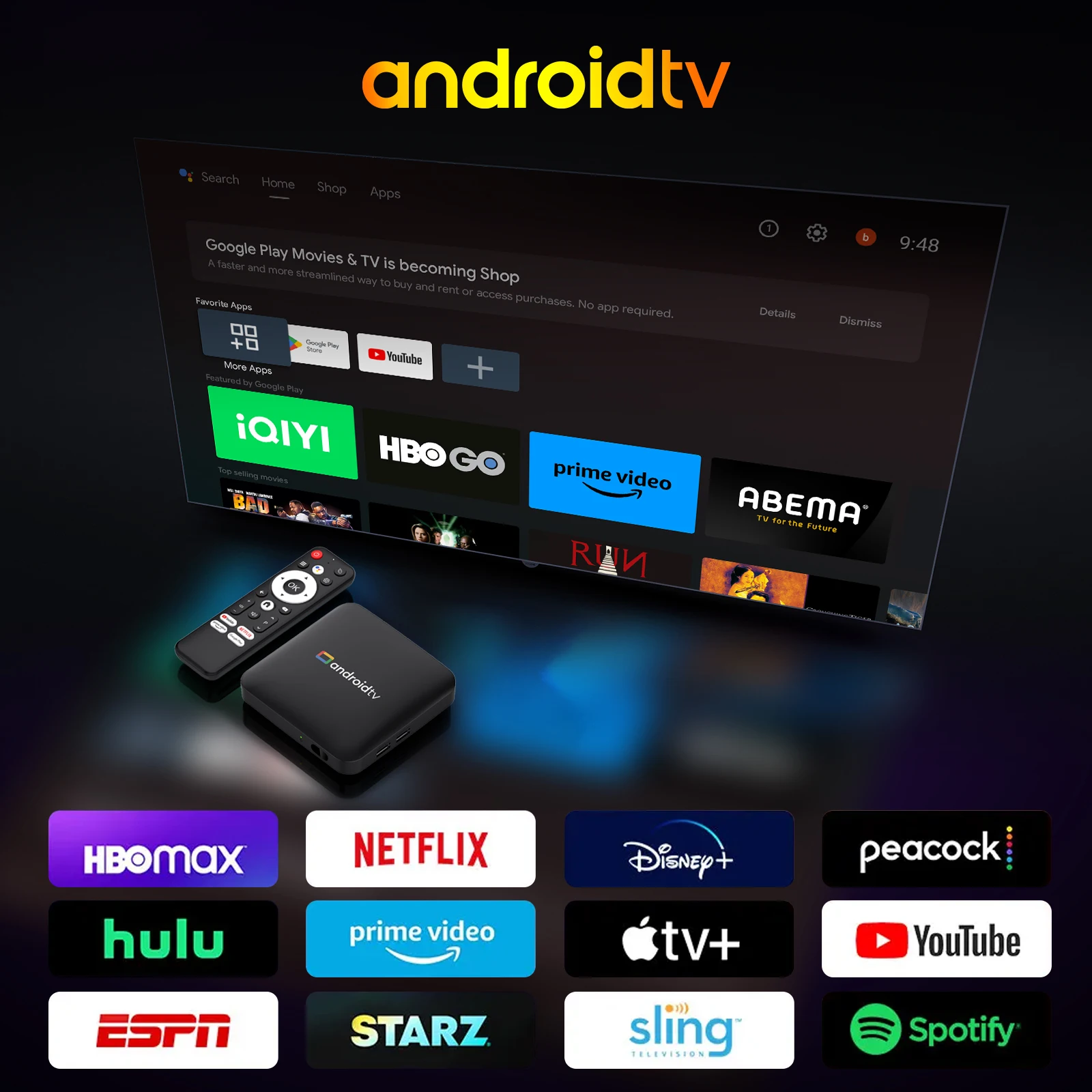 S87d34627123543d0a4222ea8c086ac2fY H96 MAX S905L3 Android 14 Smart TV BOX 2GB 16GB Dual WIFI 3D 4K Youtube BT Voice Control Media Player