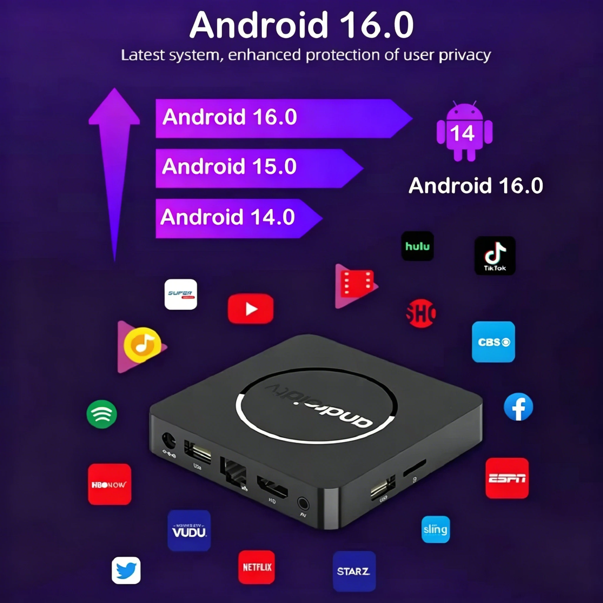 S88b2c216bafb496597afe0ae994380b0x Q10 Smart TV Box Android 16 Allwinner H313 8GB 128GB Dual Wifi BT5.4 Google Voice Assistant 8K HD Video Media Player Set Top Box