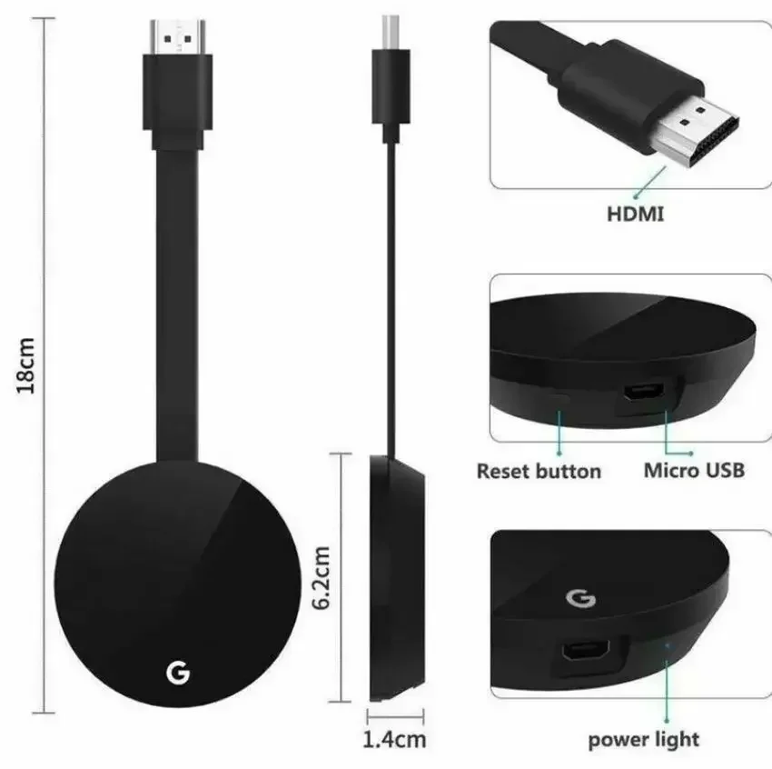 S8a3acb98081c4318965c16993e8d99f9p Chromecast Google Wireless WiFi mirascreen HDMI-compatible HD Display Dongle Media Streaming Video tv Smart Home For ios/Android
