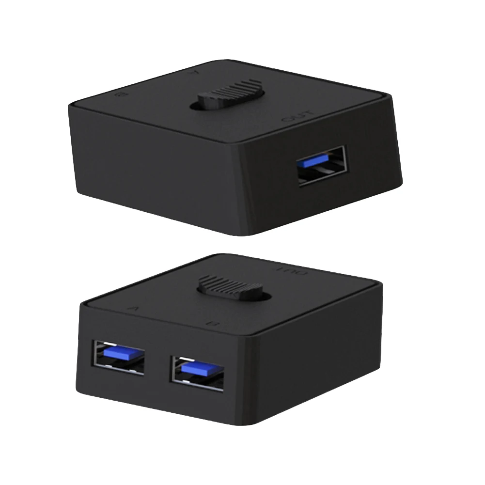 S8ebefab7388f4afb93a72bf6466a7164f USB 3.0 Switcher KVM Switch 1x2/2x1 Bidirectional Shared Controller Splitter for Computer PC Keyboard Mouse Printer USB 2.0 Hub