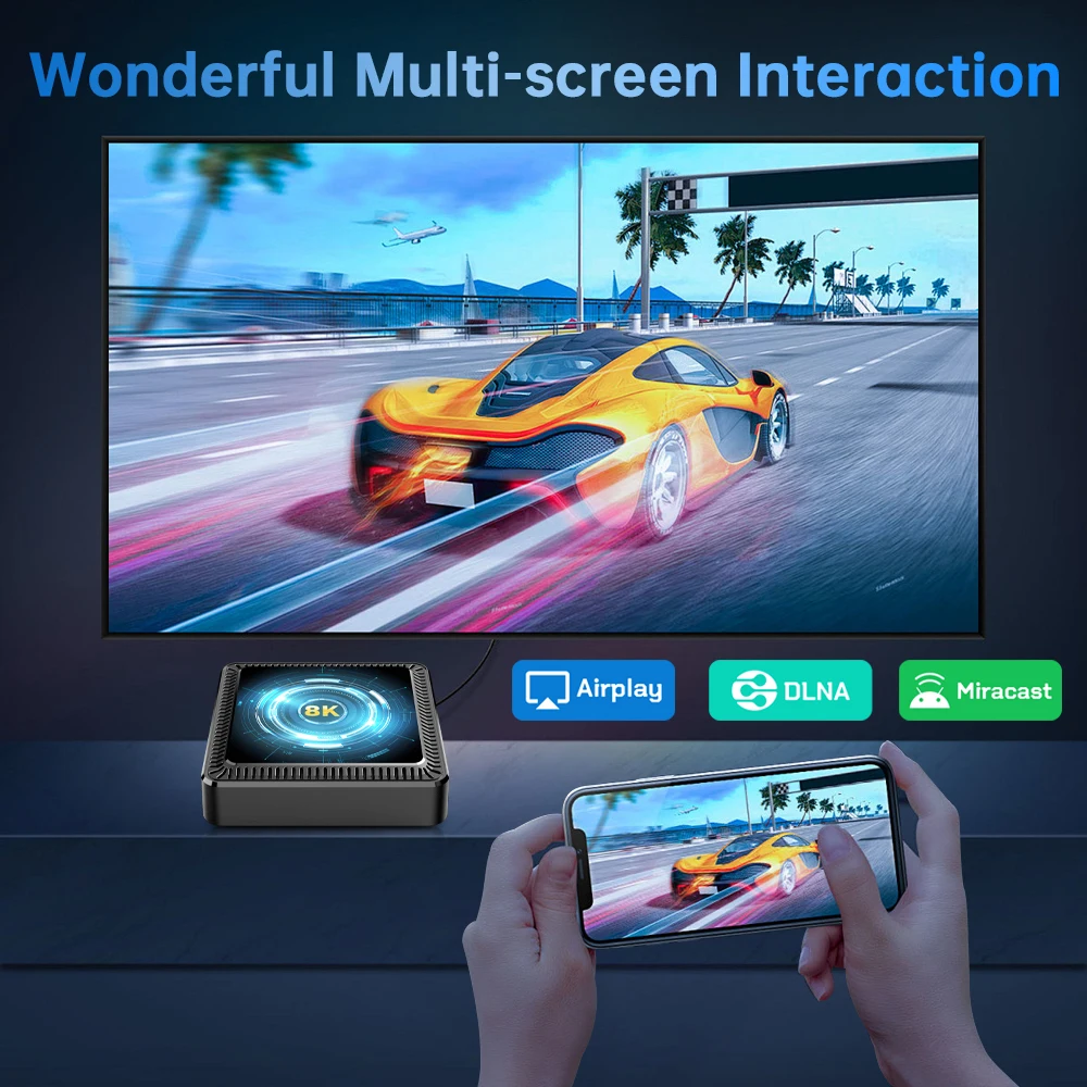 S92ad8bcf4b1747e2a563559f8d5b12cah Q19 Smart TV Box Android 16 Allwinner H618 8GB 128GB 256GB Media Player Google Assistant BT6.0 Wifi 5G 8K Very Fast Set Top Box