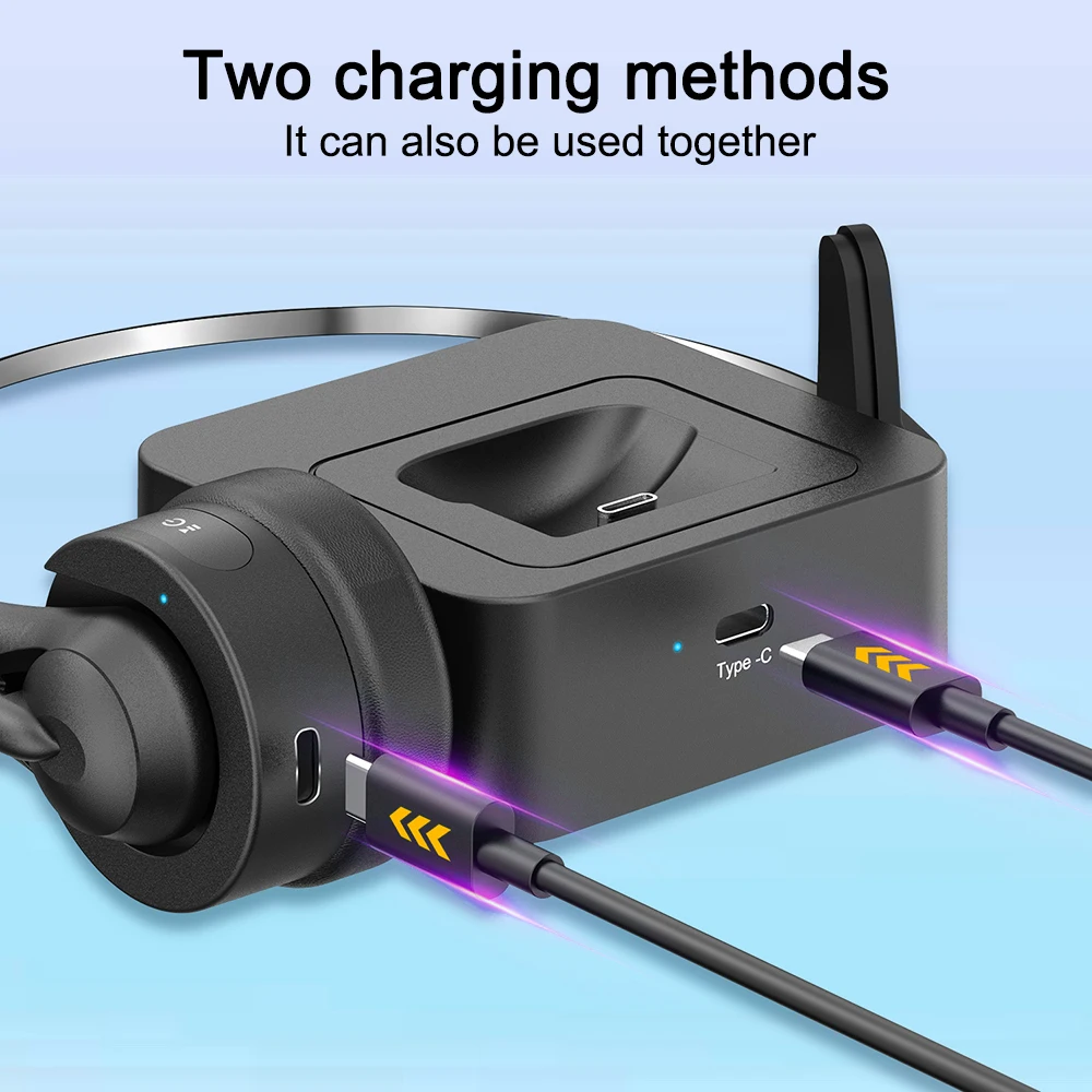 S93a0bfcde80b4d7fbbae63c9aed4bfcbi Bluetooth 5.4 Wireless Headset Adjustable Microphone Noise Canceling Headset Call Center Headset For Mobile Phones Wireless Char