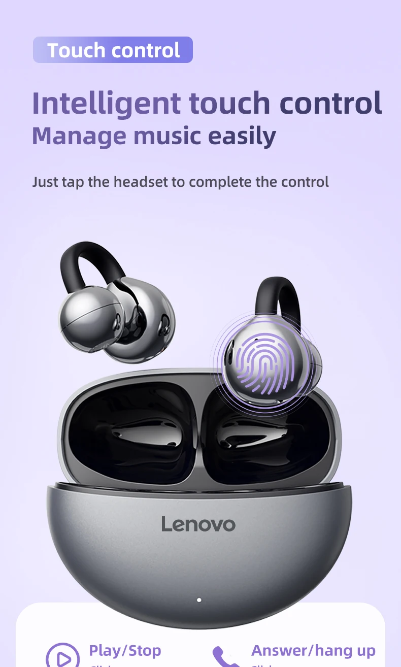 S9fd76723c9e74a9ebf9a1ee0e2411537p Lenovo Écouteurs Bluetooth sans fil 5.4 TWS, effets sonores panoramiques, très longue autonomie, confortables, TA410