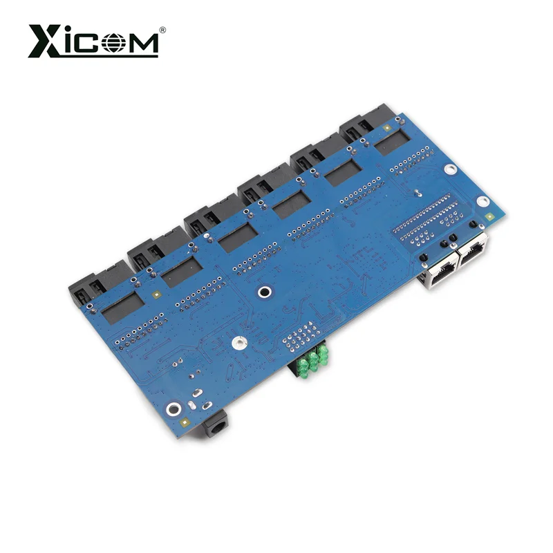 Sa2b5e653bb524c09bca31474e5cc28c8Q 100/1000M Ethernet Optical Fiber Media Switch Converter Gigabit 6*Fiber Port 2*RJ45 Port FTTH Singlemode Switch Fibra PCBA Board