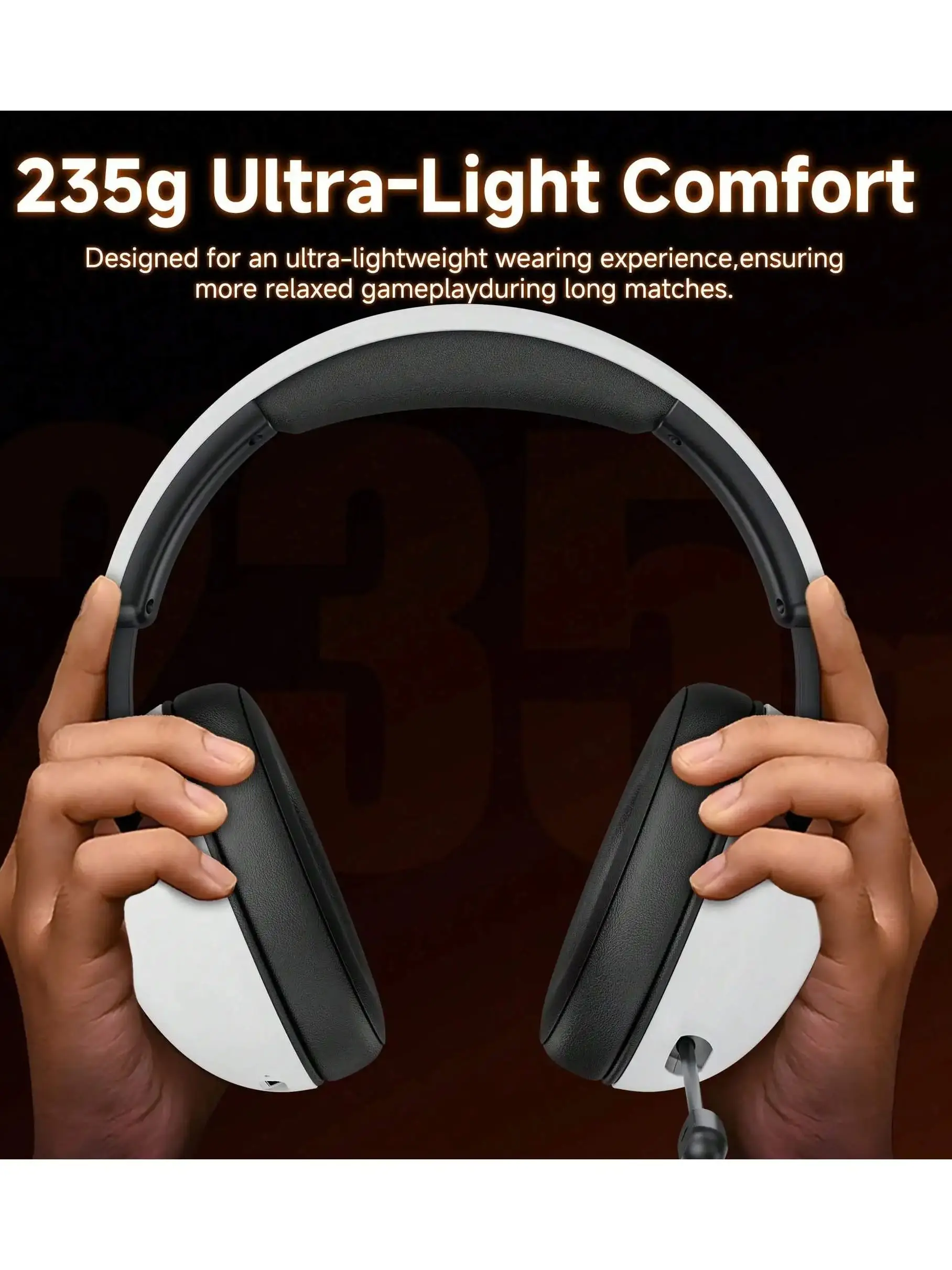 Sa5b0d4df318b474b816a0d4107acaf03W Acincai BL500 Wireless Gaming Headset with Mic for PS5,PS4,PC,Bluetooth Gaming Headphones and microphone
