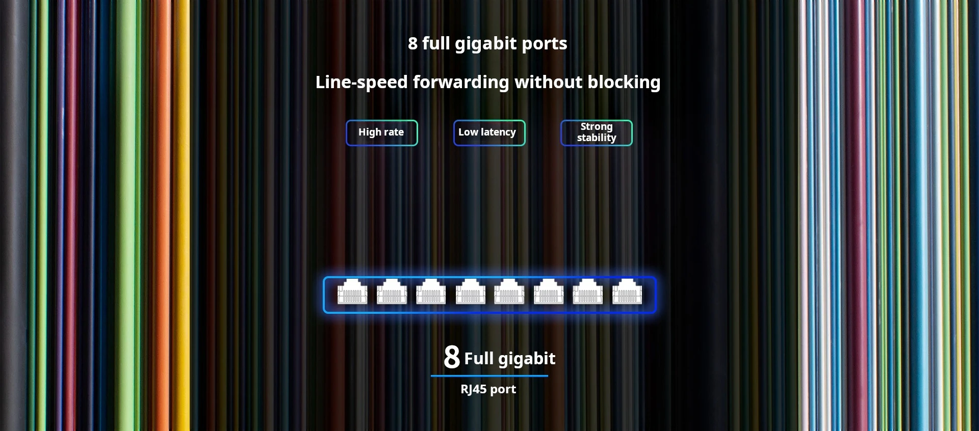 Sa7082bf65a4a4aa596fdd20f05aaa399L TP-LINK Cloud Switching TL-SG2008D 8-port Full Gigabit Web Network Management Cloud Management Switch Network Cable Splitter