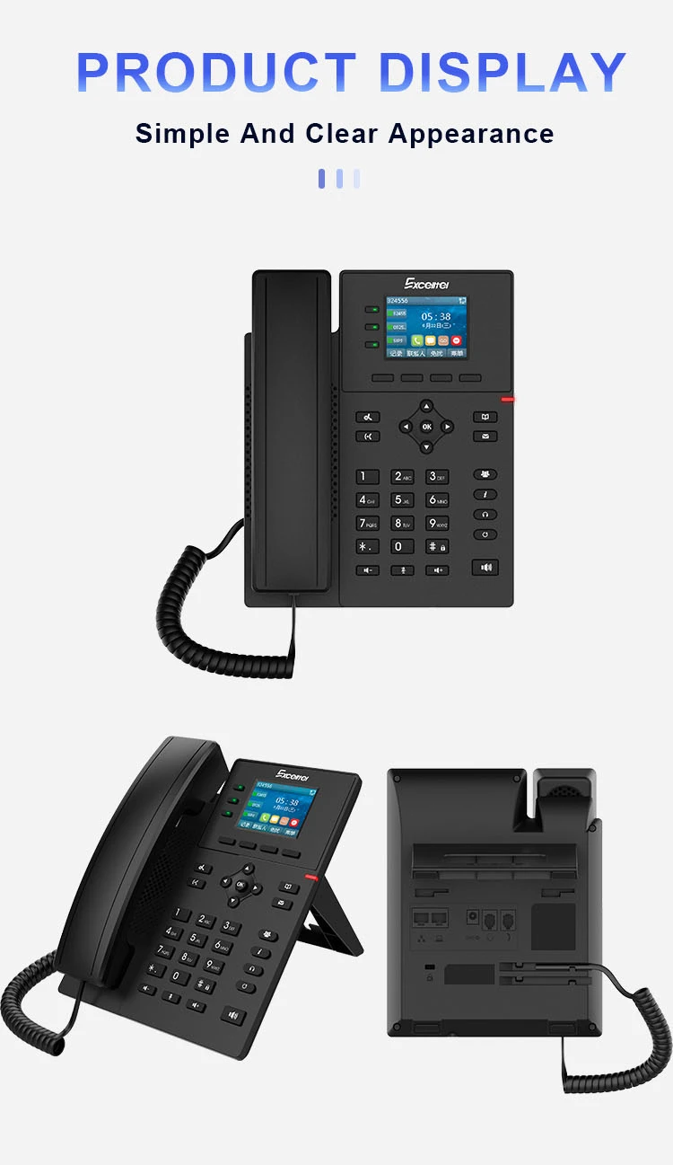 Sa9294445543e463798b03ee352103b50V High quality 4 sip account ip voip telephone telecommunications products IPH603P don't had adapter