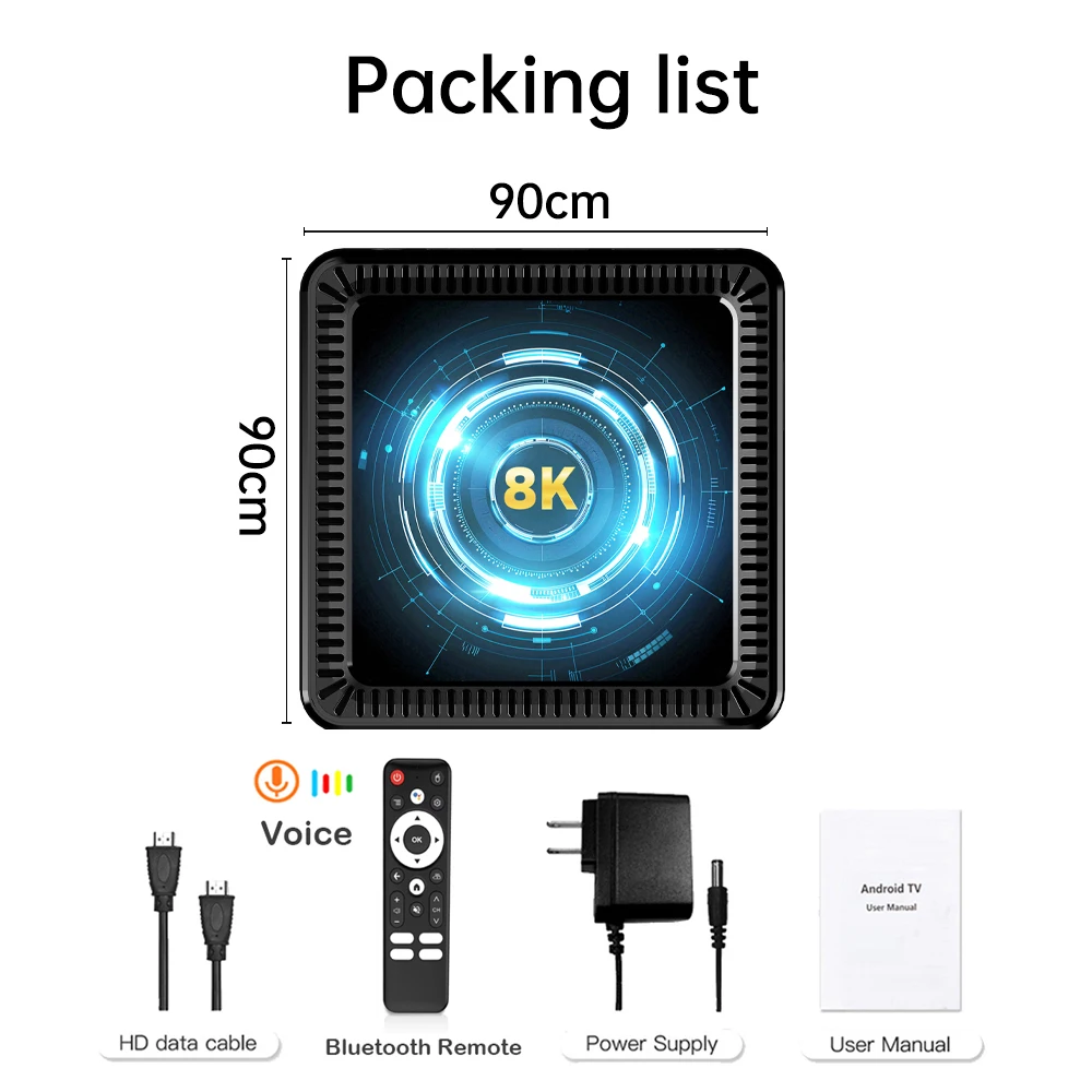 Sab043058f87c49b0bdfaa80075fa4980I Q19 Smart TV Box Android 16 Allwinner H618 8GB 128GB 256GB Media Player Google Assistant BT6.0 Wifi 5G 8K Very Fast Set Top Box