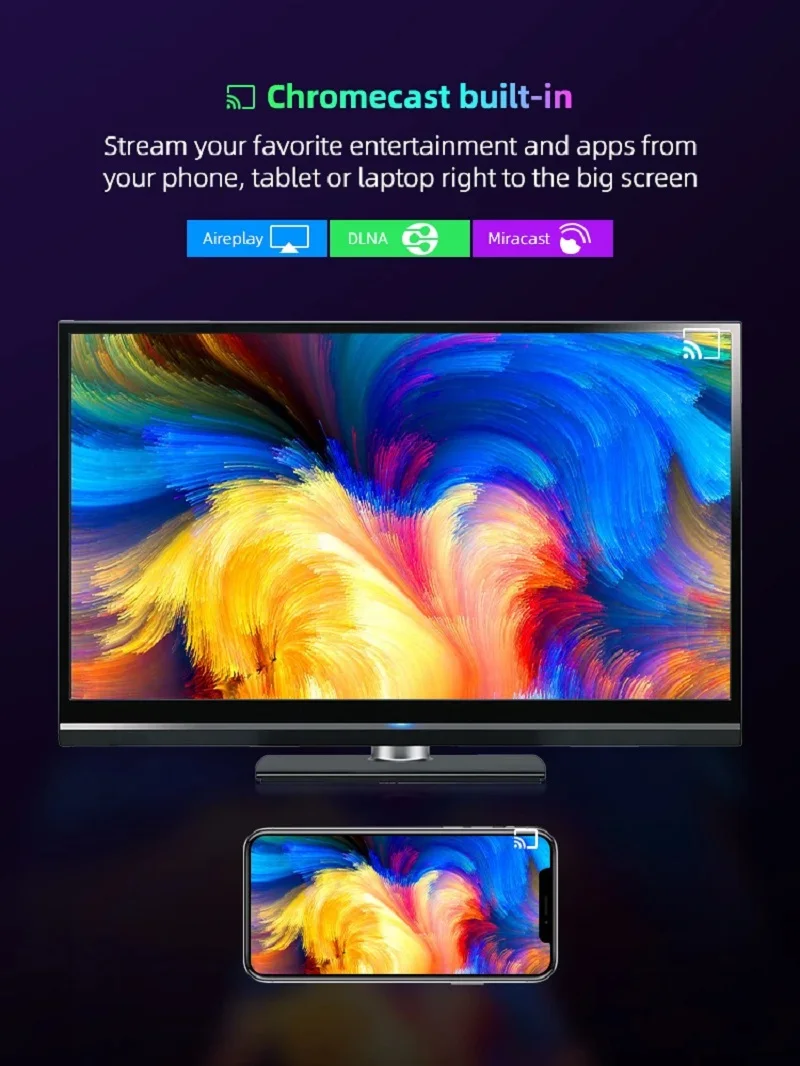 Sab3762f31caa4b9882cf1bf3ce609260T YOZHIXU Q10 Smart TV Box AllwinnerH313 Android 16 Media Player Google Assistant Dual Wifi 5G 4GB 8GB 32GB 64GB 128GB Set Top Box
